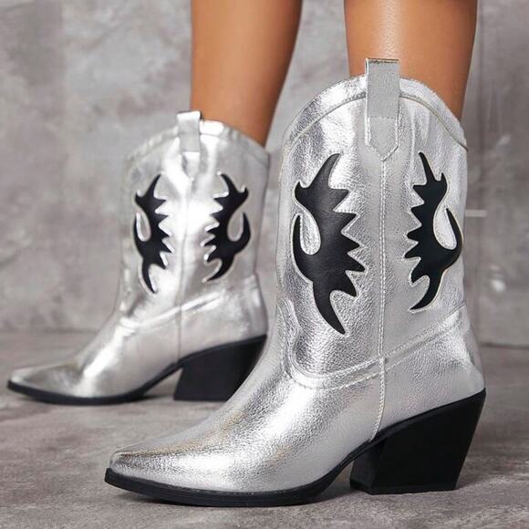 Soda metallic western boots - Picture 4 of 6